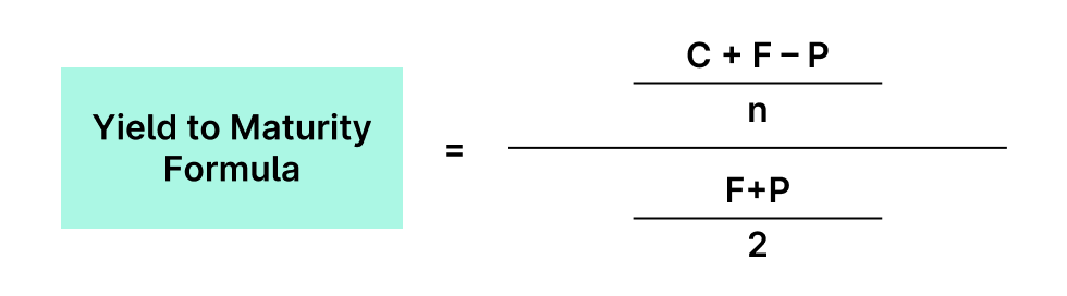 Yield of maturity formula